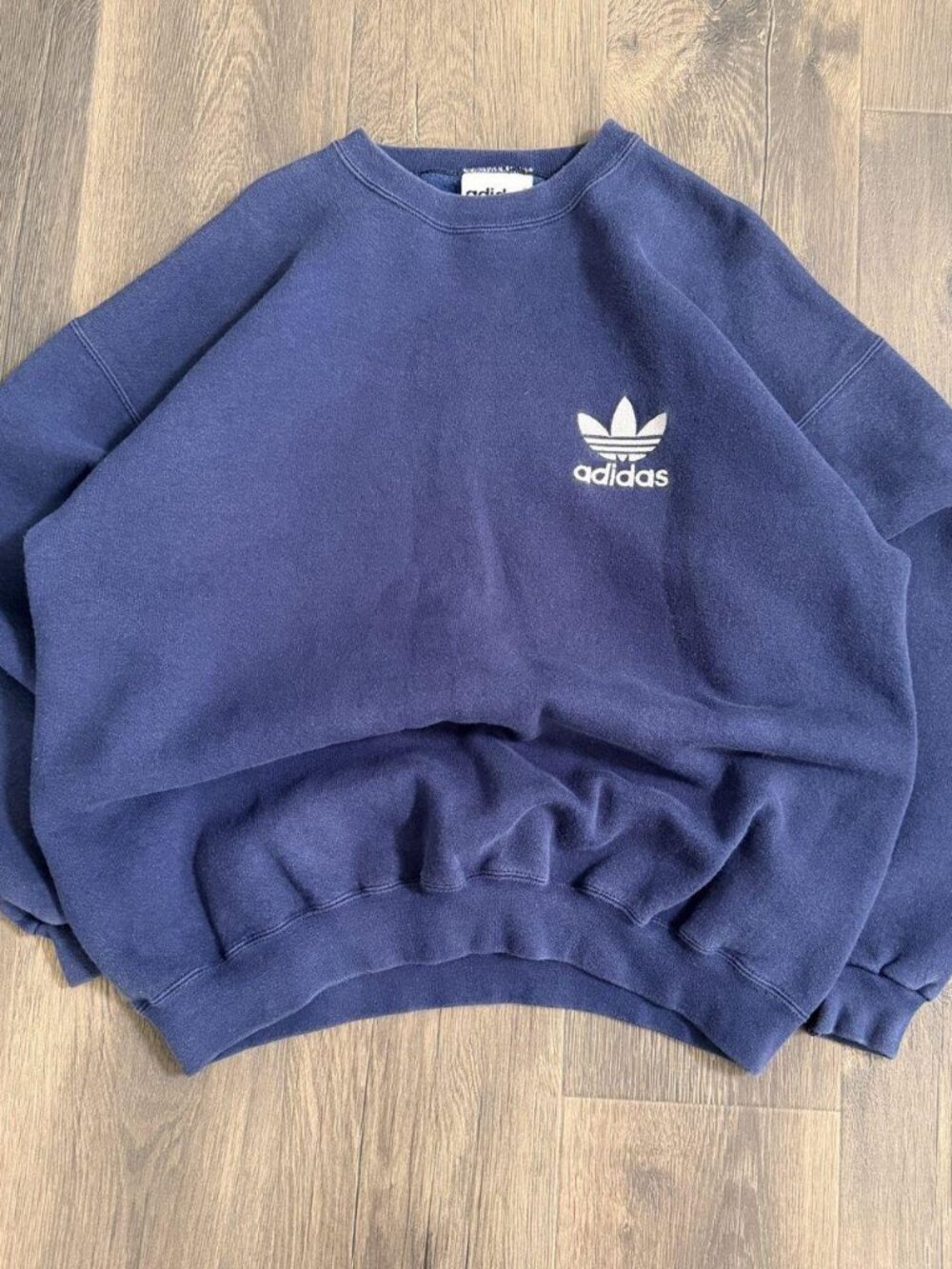 Vintage 90s Adidas Navy Crewneck Sweatshirt